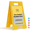 Add Logo Headline Custom Standing Floor Sign