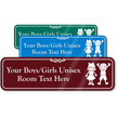 Boys Girls Unisex Room Custom Sign