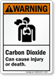 Carbon Dioxide Can Cause Injury Or Death Sign