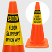 Caution Floor Slippery When Wet Cone Collar