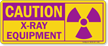 Caution: X Ray Equipment Sign
