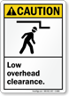 Caution Low Overhead Clearance Sign