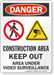 Construction Area Keep Out Danger Sign