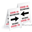 COVID 19 Reversible  Floor Sign