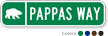 Custom Reflective Keepsake Sign, with Bear Clipart