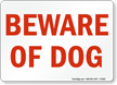 Beware of Dog Sign