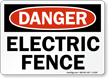 Danger Electric Fence Sign