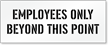 Employees Only Pavement And Parking Lot Stencil