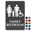 Family And Handicap Restroom TactileTouch Braille Sign