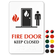 Fire Door Keep Closed Sign