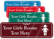 Girls Room Symbol Sign