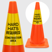 Hard Hats Required Construction Area Cone Collar