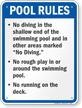 Pool Rules Sign for Iowa