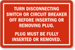 Manufactured Home Service Equipment Warning Label