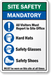 Must Be Worn On This Site Safety Sign