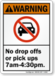 No Drop Pick Ups Sign
