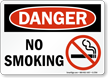 No Smoking OSHA Danger Sign