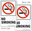 No Smoking TwinCal™ 2 Sided Window Decals