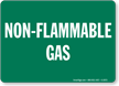 Non Flammable Gas Sign