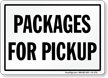 Packages For Pickup Sign