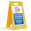 Please Disinfect The Breakroom After Each Use Floor Sign