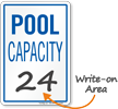 Pool Capacity Sign