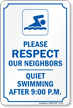 Pool Rules Sign