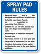 Spray Pad Rules Sign