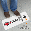 Temperature Check With Arrow and Thermometer