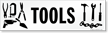 Magnetic Cabinet Label: Tools