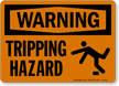 Warning Tripping Hazard Sign
