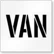 Van Parking Lot Stencil