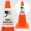 Video Surveillance No Trespassing Cone Collar