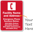 Virginia Custom Emergency Telephone Sign