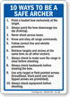 Ways To Be A Safe Archer Sign