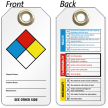 2 Sided Hazardous Material Tag With Metal Eyelet
