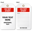 Customizable Do Not Start Tag