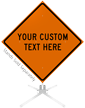 Custom Orange Roll Up Sign