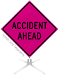 Accident Ahead Roll Up Sign