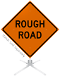 Rough Road Roll Up Sign