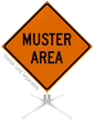 Muster Area Roll Up Sign