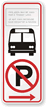 Right Arrow No Parking (Symbol) Sign