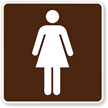 Women Rest Room (Symbol) Accommodation Services Sign