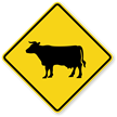 Cattle Symbol   Traffic Sign