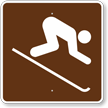 Downhill Skiing, MUTCD Guide Sign for Campground