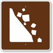 Falling Rocks, MUTCD Guide Sign for Campground