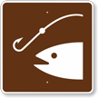 Fishing Area, MUTCD Guide Sign for Campground