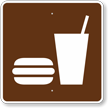 Snack Bar, MUTCD Guide Sign for Campground
