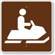 Snowmobiling, MUTCD Guide Sign for Campground