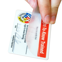 Right-To-Know Traine,Wallet card